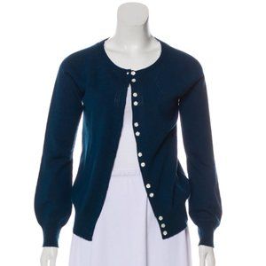 Marc Jacobs Blue Wool Knit Cardigan